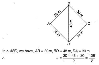 NCERT Solutions for Class 9 Maths Chapter 7 Heron's Formula 7.2 5